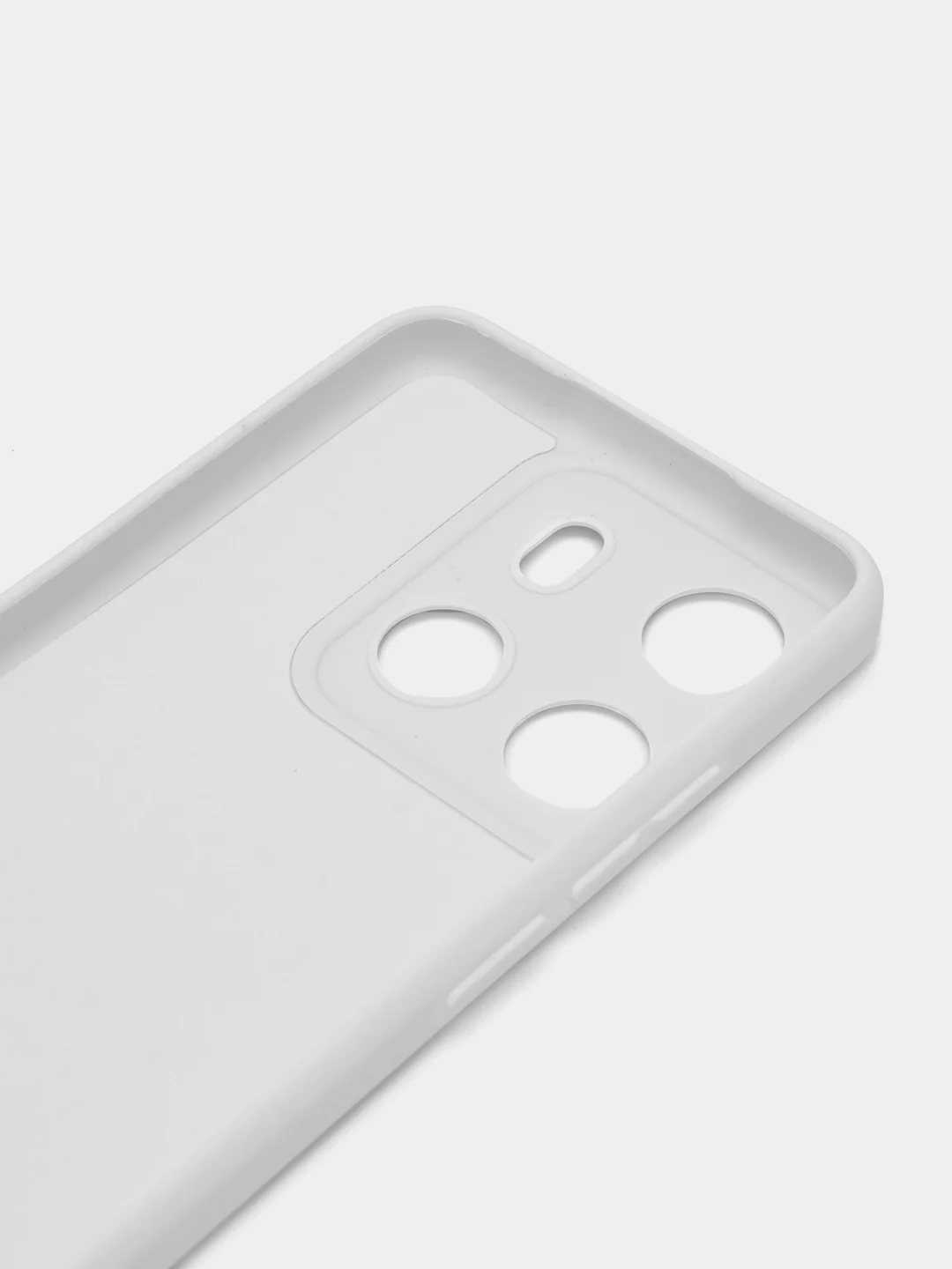 Белый чехол для Tecno Spark GO 2023 / Tecno Pop 7 / Tecno Pop 7 Pro прозрачный силиконовый