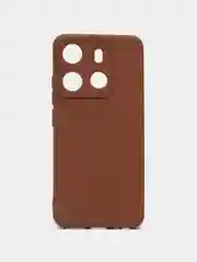Коричневый чехол для Tecno Spark GO 2023 / Tecno Pop 7 / Tecno Pop 7 Pro прозрачный силиконовый