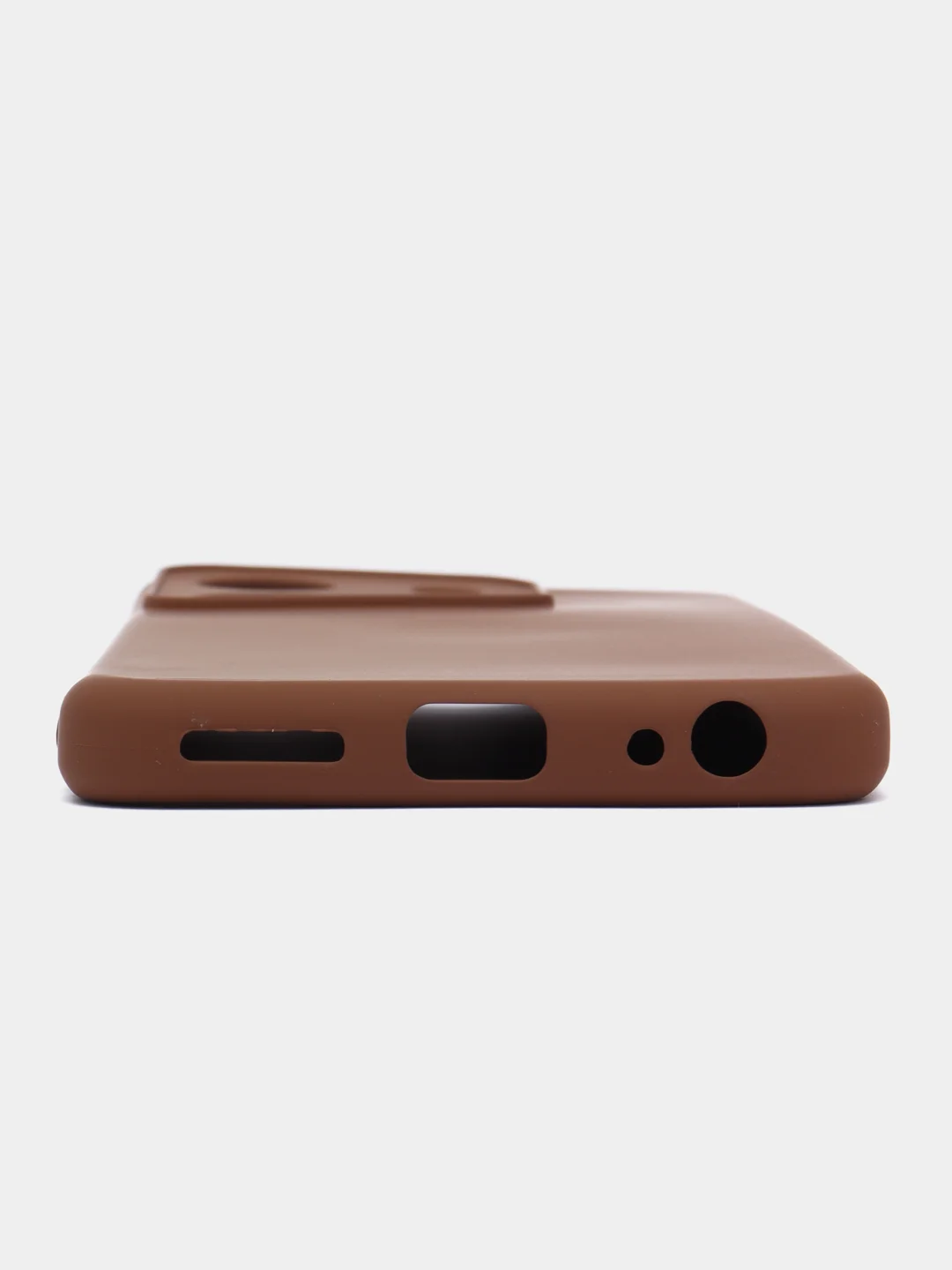 Коричневый чехол для Tecno Spark GO 2023 / Tecno Pop 7 / Tecno Pop 7 Pro прозрачный силиконовый