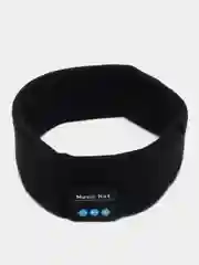 Черный спортивная повязка с Bluetooth (блютуз) наушниками на голову, фитнес повязка, маска для сна