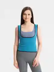 Синий майка для похудения Hot Shapers, синяя