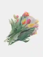 Разноцветный наклейки цветы тюльпаны декоративные, водонепроницаемые прозрачные, 40 штук