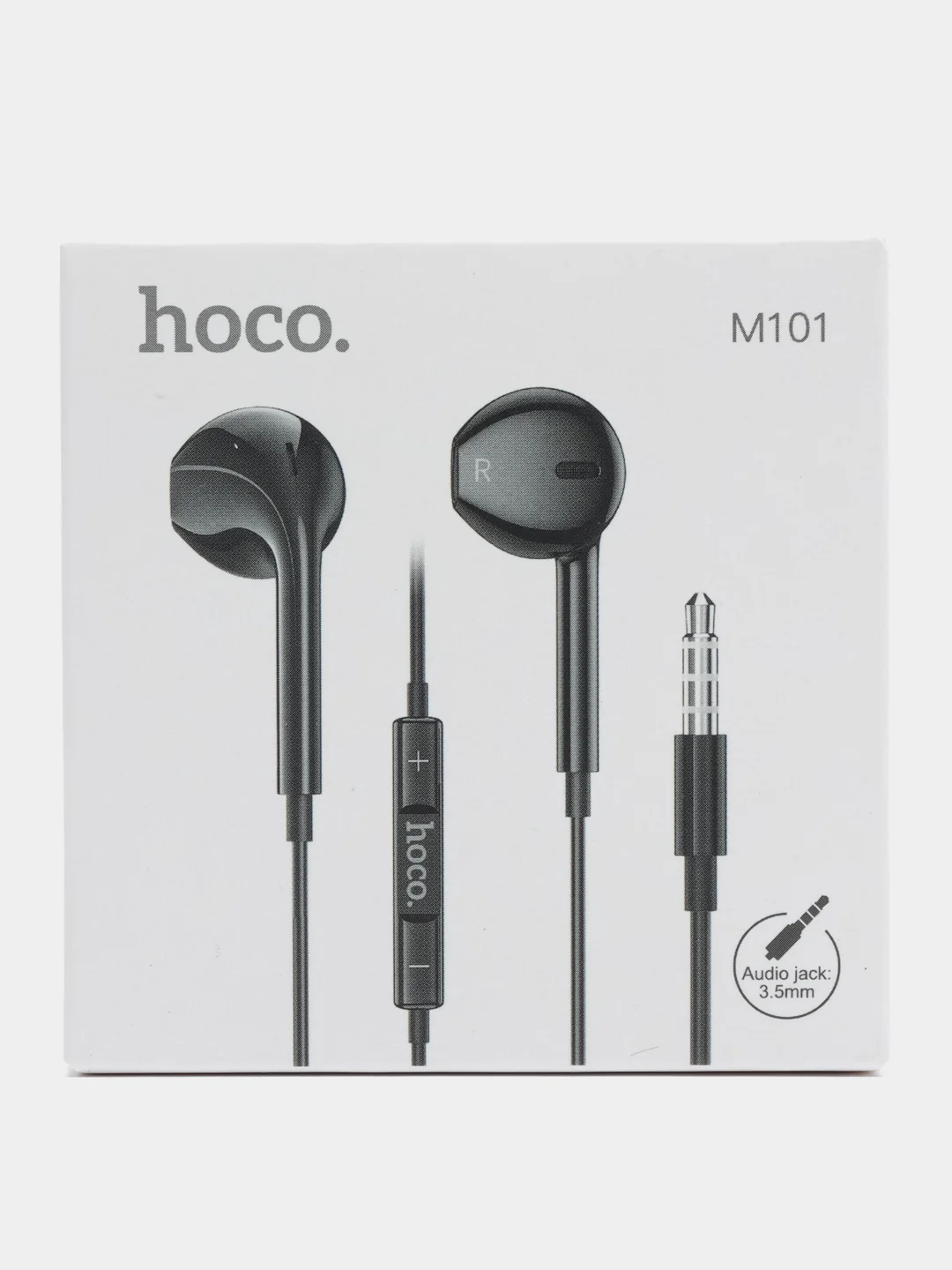 Черный наушники Hoco M101, с микрофоном