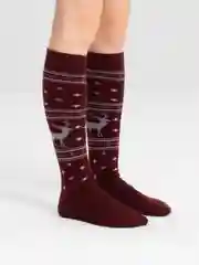 Багровый гольфы теплые женские Danni Termo Plus