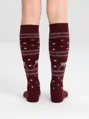 Багровый гольфы теплые женские Danni Termo Plus