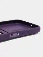 Пурпурный чехол Samsung Galaxy A23, Самсунг Галакси А23 силиконовый с карманом для карты