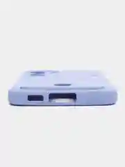 Лавандовый чехол для Samsung Galaxy S23 (Самсунг Галакси С23) силиконовый, с карманом для карты