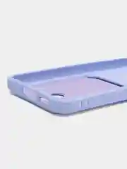 Лавандовый чехол для Samsung Galaxy S23 (Самсунг Галакси С23) силиконовый, с карманом для карты