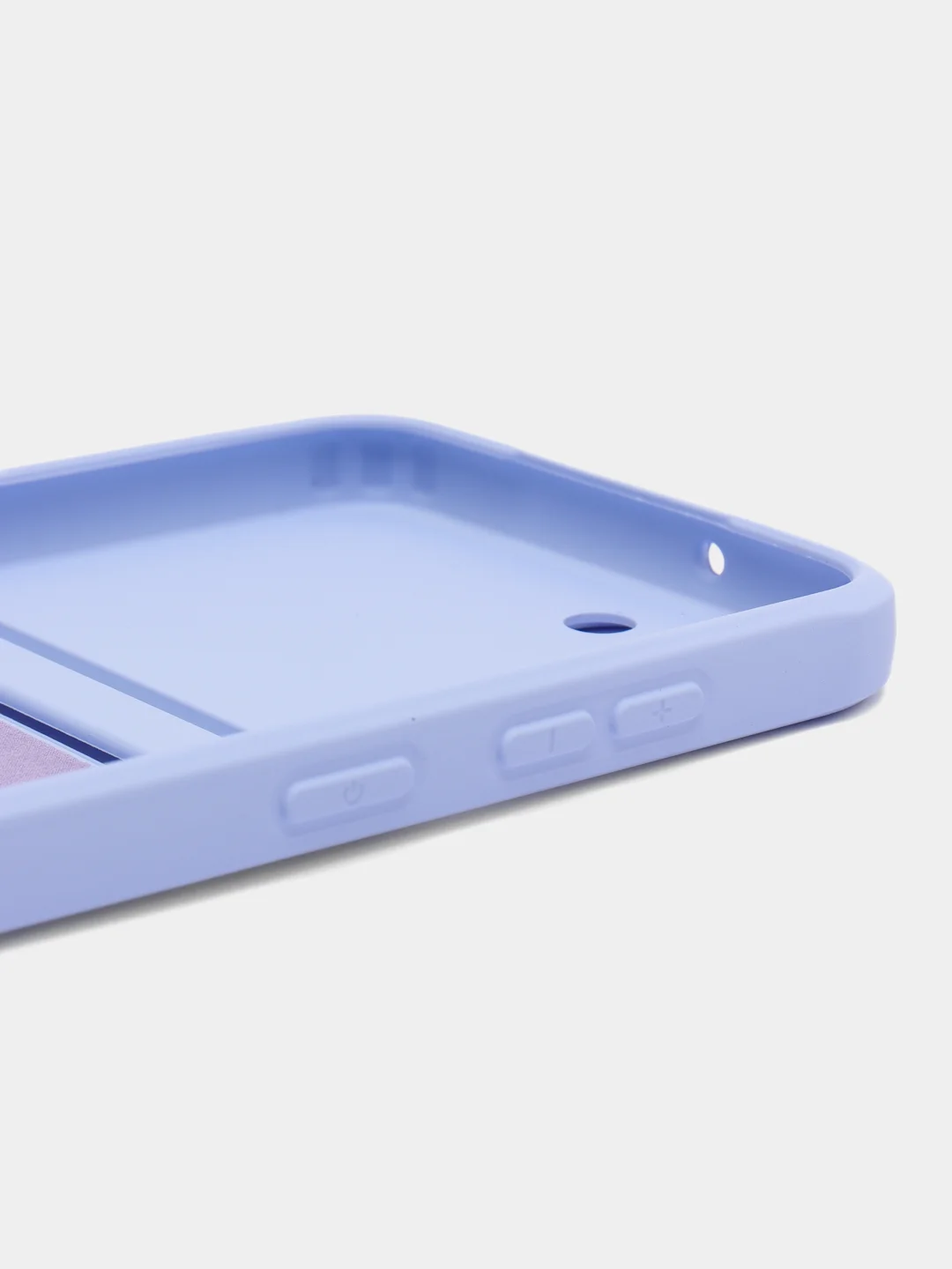 Лавандовый чехол для Samsung Galaxy S23 Plus, Самсунг С23 Плюс силиконовый, с карманом для карты