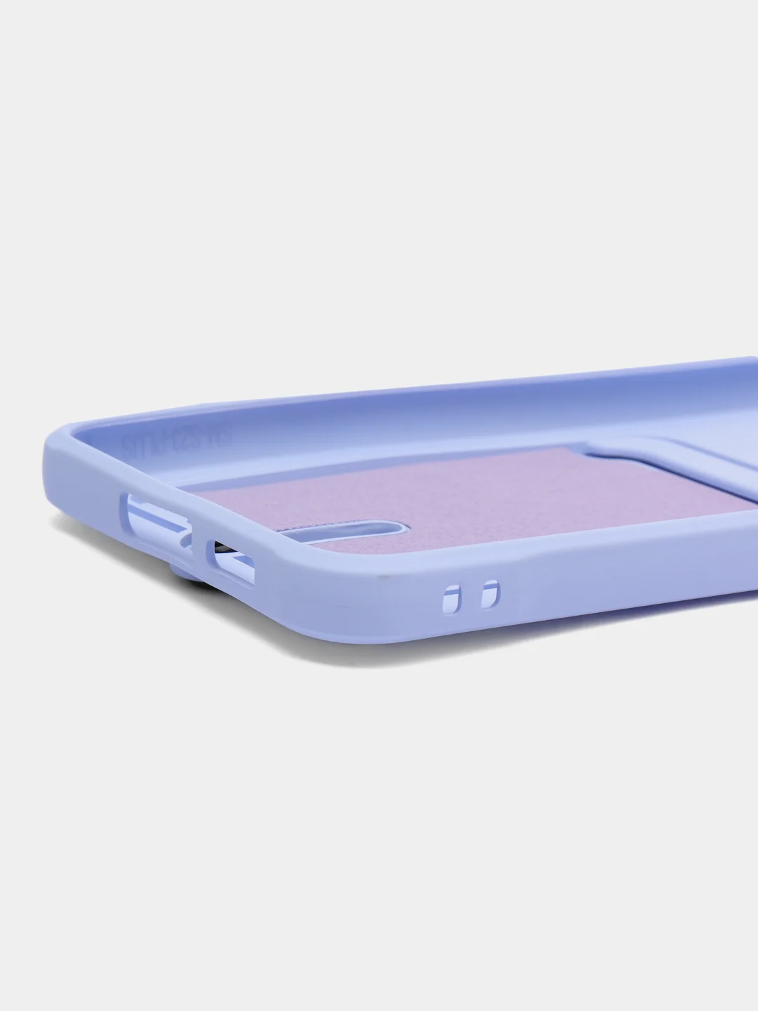 Лавандовый чехол для Samsung Galaxy S23 Plus, Самсунг С23 Плюс силиконовый, с карманом для карты