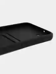 Черный чехол для Samsung Galaxy S23 Plus, Самсунг С23 Плюс силиконовый, с карманом для карты