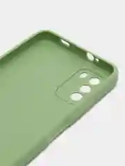 Зеленый силиконовый чехол для Xiaomi Poco M3 (Сяоми Поко М3), прозрачный