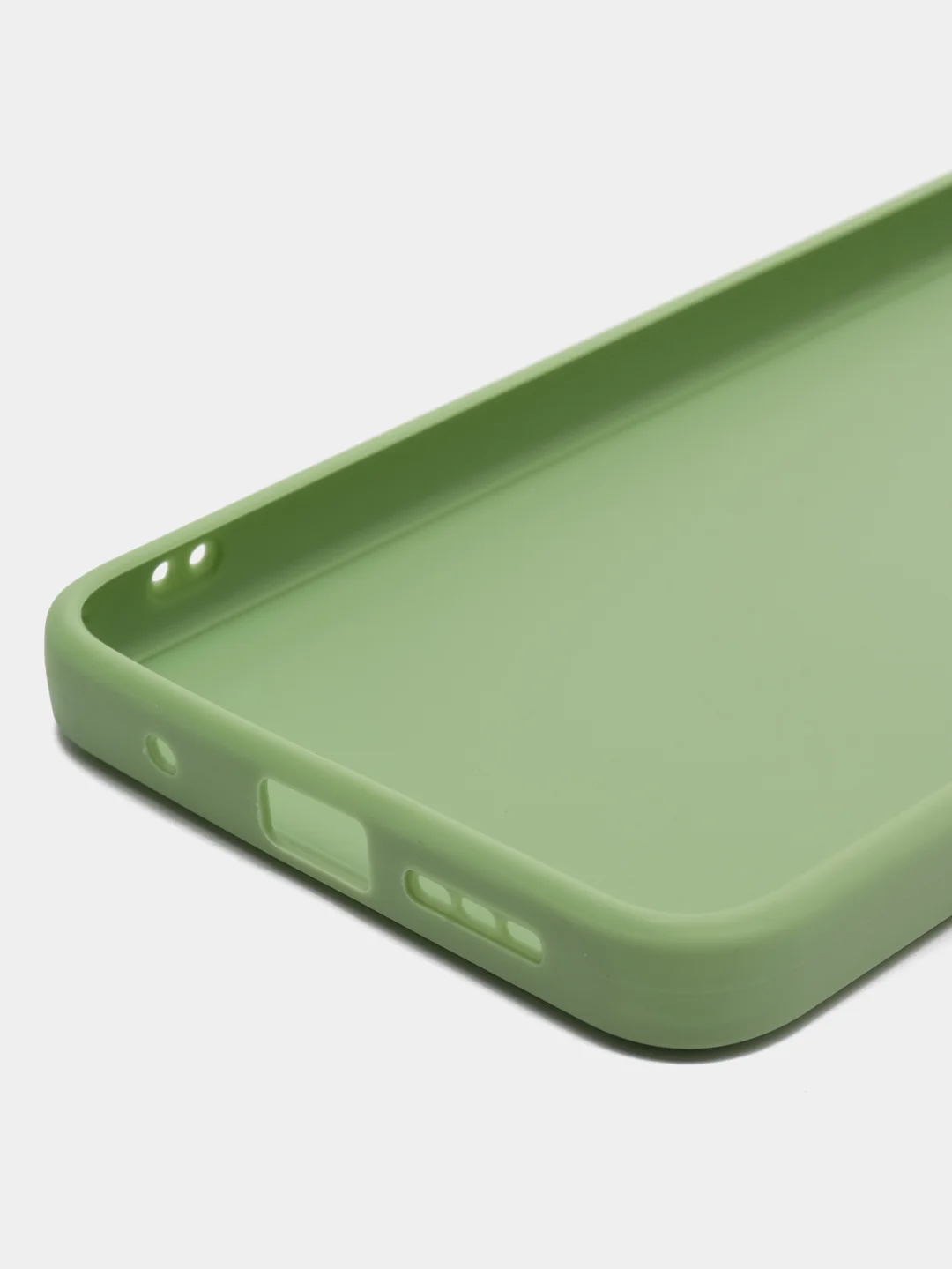 Зеленый силиконовый чехол для Xiaomi Poco M3 (Сяоми Поко М3), прозрачный