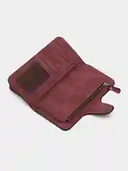 Бордовый кошелек женский / кошелек многофункциональный