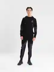 Черный костюм мужской, спортивный