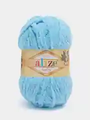 Синий меланж пряжа Alize Softy (Ализе Софти)