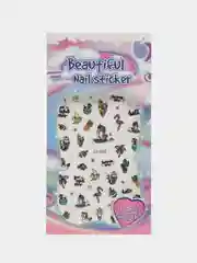 Зеленый наклейки для дизайна ногтей, 9 х 6 см