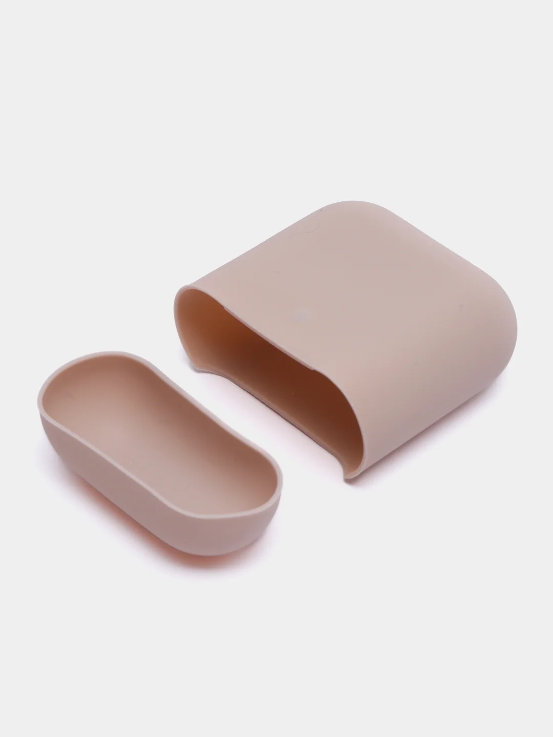 Светло-бежевый силиконовый чехол для Apple Airpods Pro, 1, 2, 3