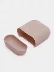 Светло-бежевый силиконовый чехол для Apple Airpods Pro, 1, 2, 3