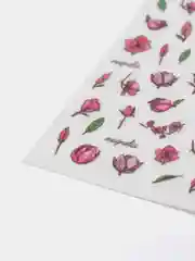 Розовый наклейки для дизайна ногтей, 9 х 6 см