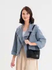 Черный сумка тряпичная маленькая, унисекс
