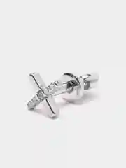Конфетный серьги-гвоздики, из серебра