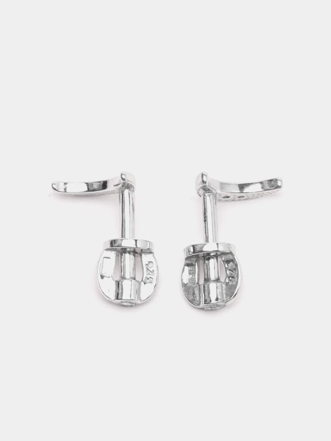 Коралловый серьги-гвоздики, из серебра