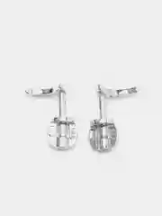 Коралловый серьги-гвоздики, из серебра