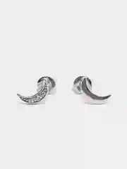 Коралловый серьги-гвоздики, из серебра