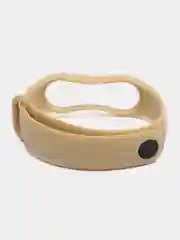 Бежевый спортивный ремешок для Xiaomi Mi Band 7 браслет силиконовый (Ксяоми ми банд фитнес часы)