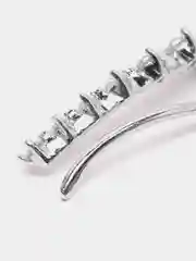 Бежевый серьги, серебро, женские, с камнями, каффы