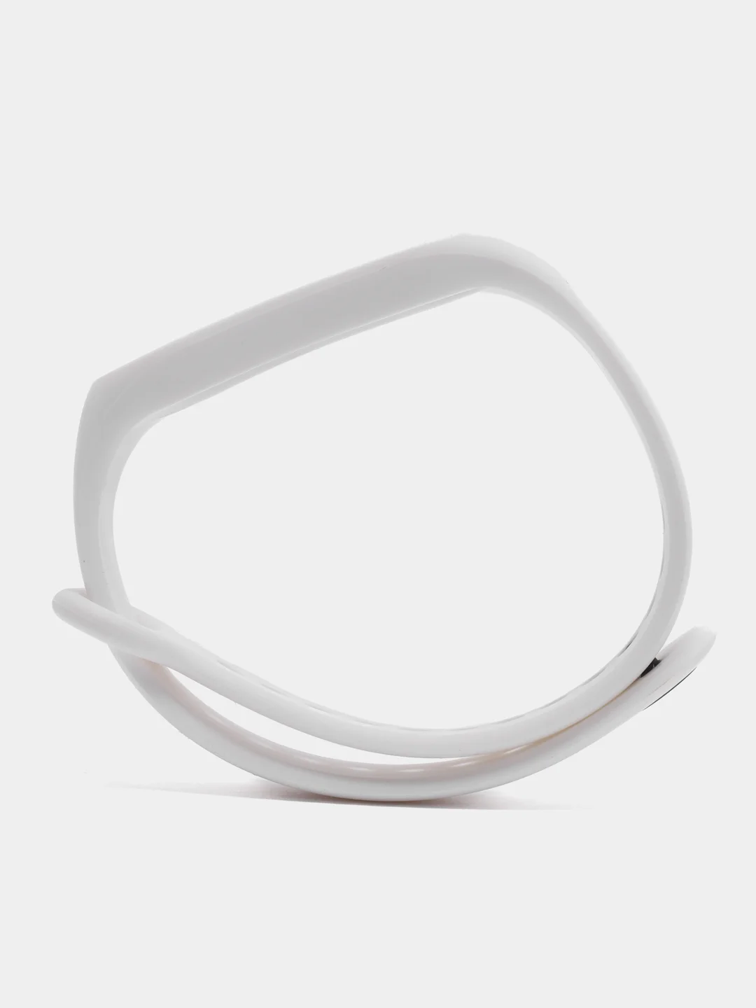 Белый спортивный ремешок для Xiaomi Mi Band 7 браслет силиконовый (Ксяоми ми банд фитнес часы)