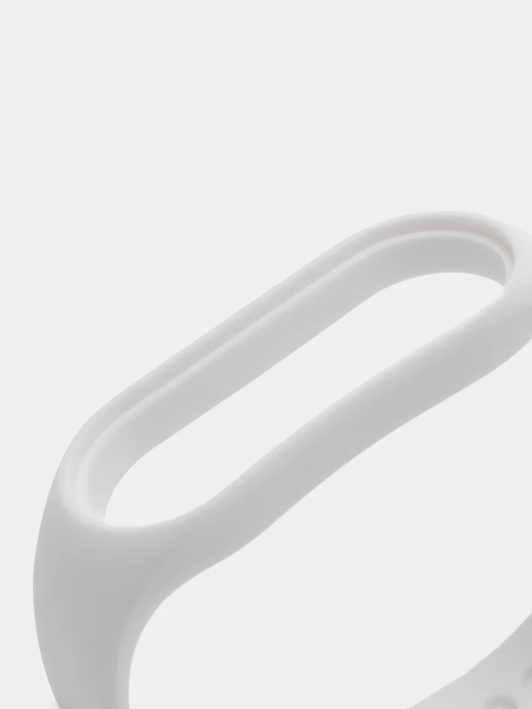 Белый спортивный ремешок для Xiaomi Mi Band 7 браслет силиконовый (Ксяоми ми банд фитнес часы)