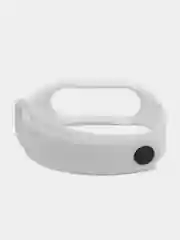 Белый спортивный ремешок для Xiaomi Mi Band 7 браслет силиконовый (Ксяоми ми банд фитнес часы)