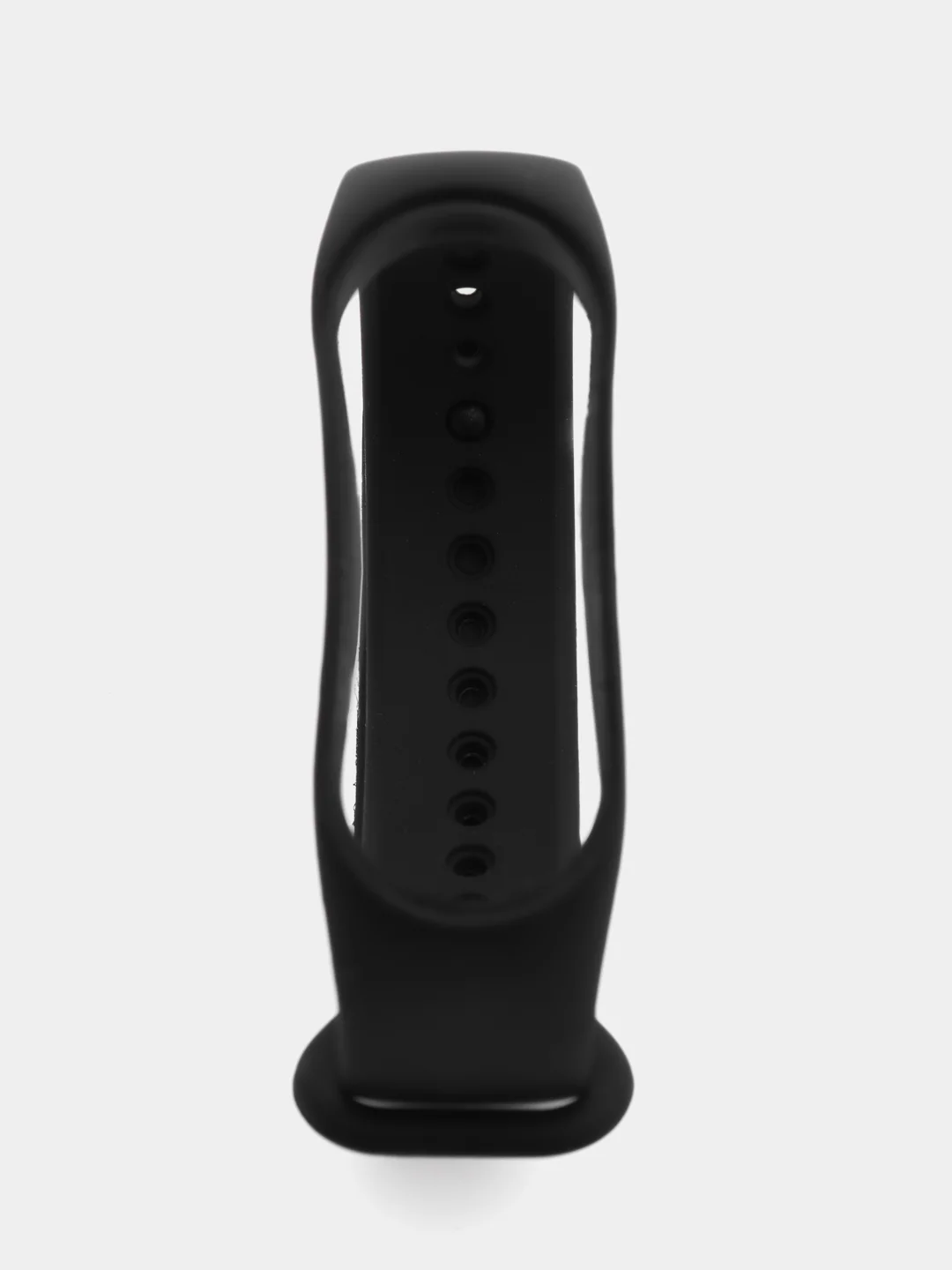 Черный спортивный ремешок для Xiaomi Mi Band 7 браслет силиконовый (Ксяоми ми банд фитнес часы)