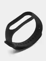 Черный спортивный ремешок для Xiaomi Mi Band 7 браслет силиконовый (Ксяоми ми банд фитнес часы)