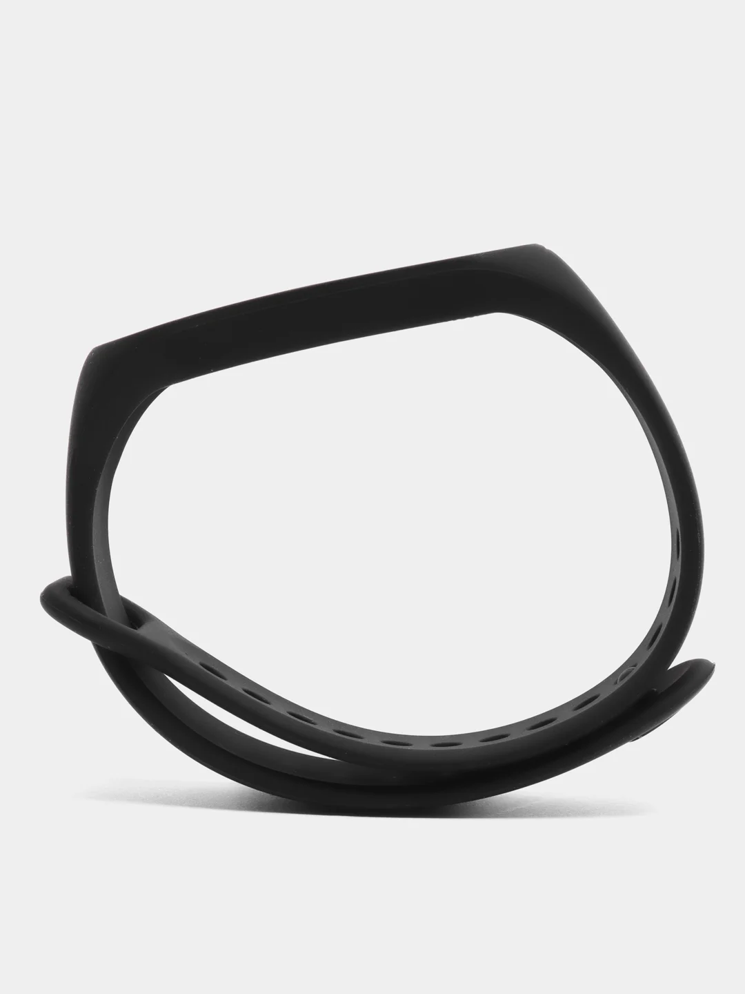 Черный спортивный ремешок для Xiaomi Mi Band 7 браслет силиконовый (Ксяоми ми банд фитнес часы)
