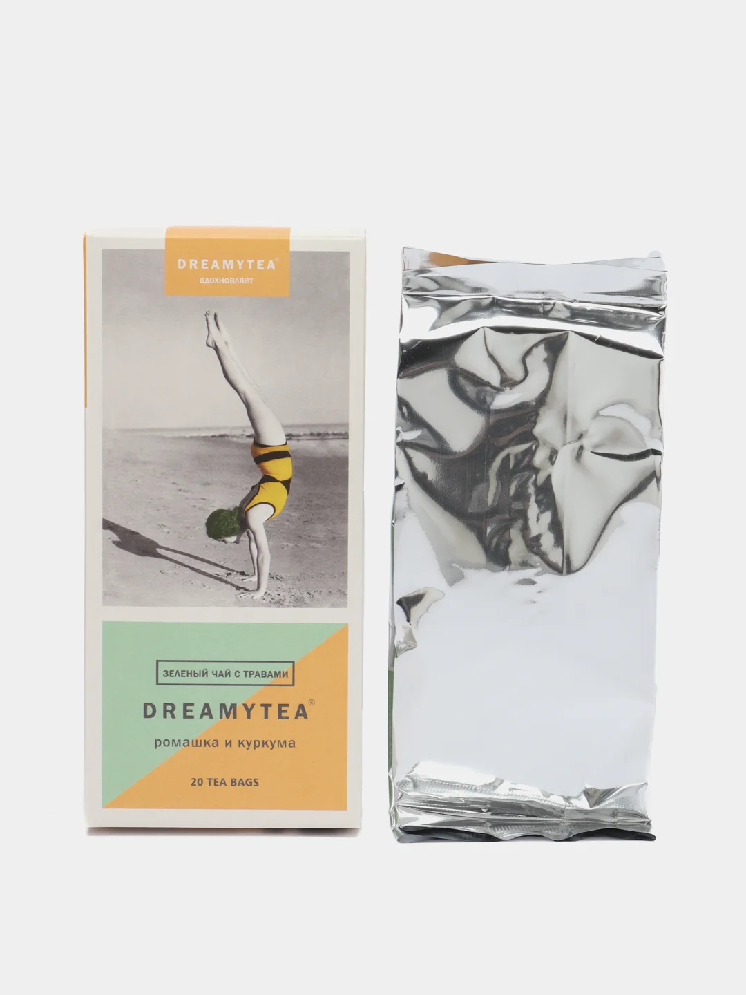 Чай травяной Dreamytea Ромашка и куркума, 36 гр