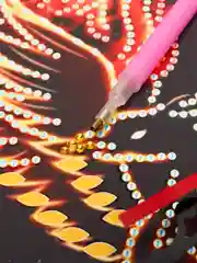 Черный алмазная мозаика Настенные часы Слон, Жирафы, Птица феникс