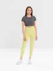 Желтый легинсы корректирующие женские, спортивные