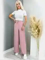 Розовый брюки кюлоты, палаццо, гаучо