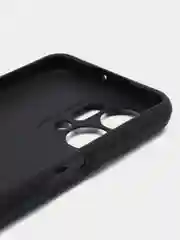 Черный чехол Huawei Honor X7a, Хуавей Хонор Х7а противоударный с металлической подставкой кольцом