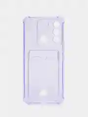 Лавандовый чехол для Tecno Spark GO 2022, Tecno Spark 8C, прозрачный с карманом для карты