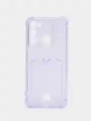 Лавандовый чехол для Tecno Spark GO 2022, Tecno Spark 8C, прозрачный с карманом для карты