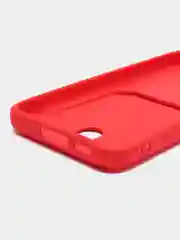 Коралловый чехол для Samsung Galaxy S23 (Самсунг Галакси С23) силиконовый, с карманом для карты