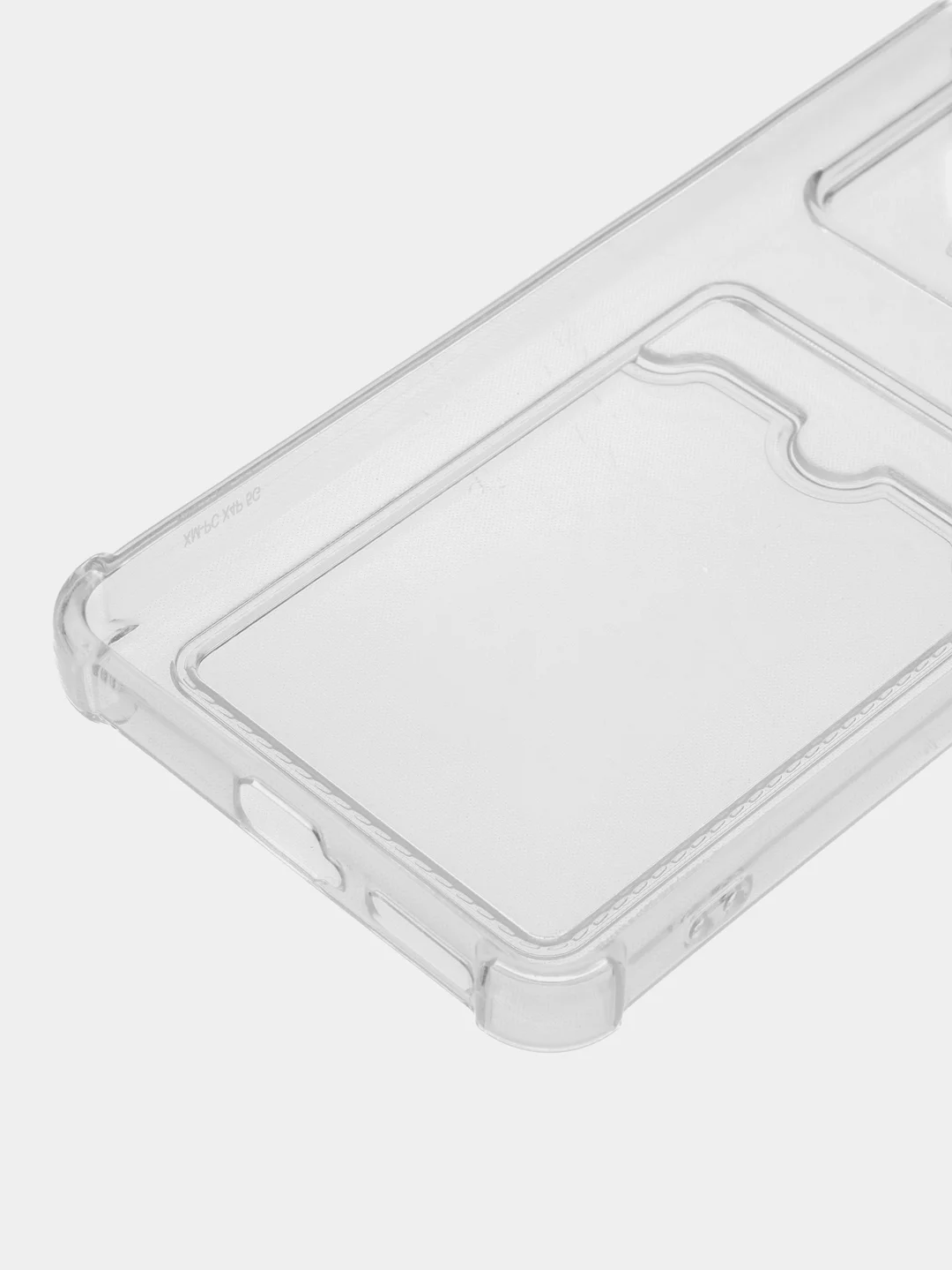 Лавандовый чехол для Xiaomi Poco X4 Pro, Сяоми Поко Х4 Про прозрачный, с карманом для карты