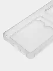 Лавандовый чехол для Xiaomi Poco X4 Pro, Сяоми Поко Х4 Про прозрачный, с карманом для карты