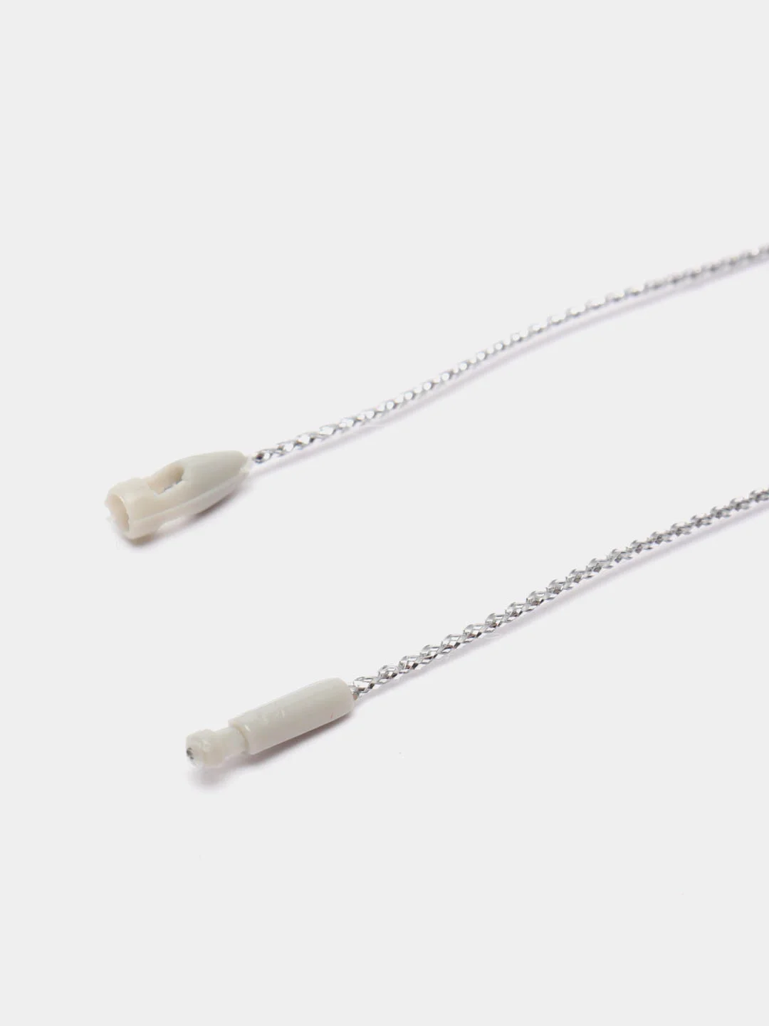 Серебряный подвеска, нить подвесная, с креплением, для елочных игрушек, 10 штук