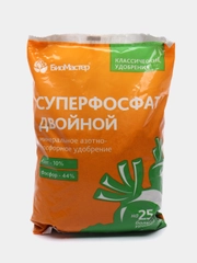 БиоМастер Суперфосфат двойной  универсальное азотно-фосфорное минеральное удобрение 1кг