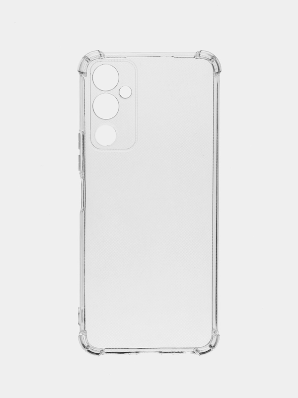 Чехол противоударный для Tecno Pova 4, с защитой камеры, силикон, прозрачный